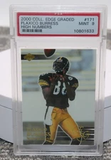 2000 Collectors Edge Plaxico Burress Rookie PSA Graded 9 High Number