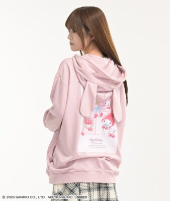 Sanrio My Melody 50th Anniversary Zip Hoodie Pinki Cosplay Japan