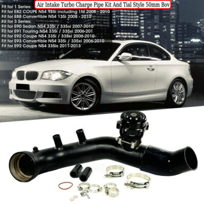 For BMW N54 E82,E88,135i 3.0L L6 Turbo Intake Charge Pipe Kit&50mm Blow Off Bov