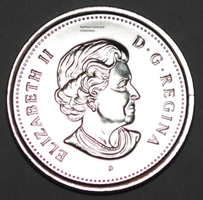 Canada 2006 P 25 cents Nice UNC from roll - BU Canadian Caribou