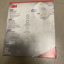 3M N95 Aura 9205+ NIOSH Approved Particulate Respirator Mask Pack of 16 Exp 2026
