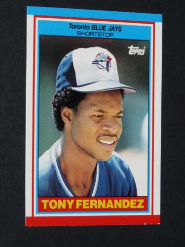 BASEBALL CARD TOPPS MINI 1989 #25 TONY FERNANDEZ TORONTO BLUE JAYS - Photo 1/2