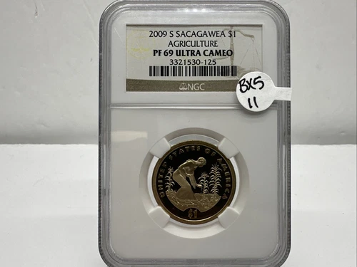 2009-S $1 Sacagawea Agriculture Dollar NGC PF 69 Ultra Cameo BX5-11