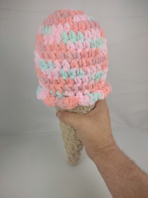 12'' Mix flavor  Ice Cream Cone   Crochet Pattern Soft Plush