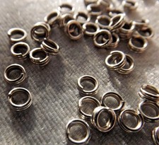 STEEL SPLIT RINGS FINDINGS 4 MM 100 PIECES BUY ONE GET ONE FREE 