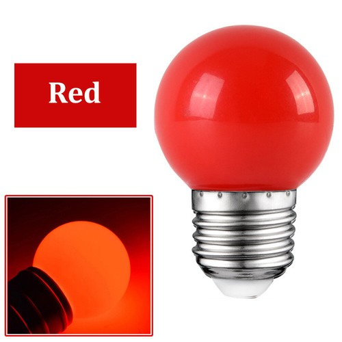 AC220V E27 1W 3W 5W Ahorro de Energía LED Pelota de Golf Bombilla Fiesta Lámpara Multicolor - Imagen 12 de 19