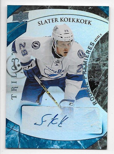 15/16 UPPER DECK TRILOGY ROOKIES BLUE AUTOGRAPH /199 (#134-166) U-Pick From List - Picture 23 of 31