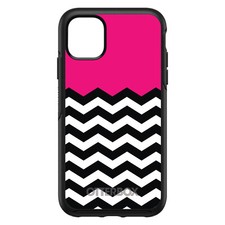 OtterBox Symmetry for Apple iPhone Pick Model - Black White Hot Pink Chevron