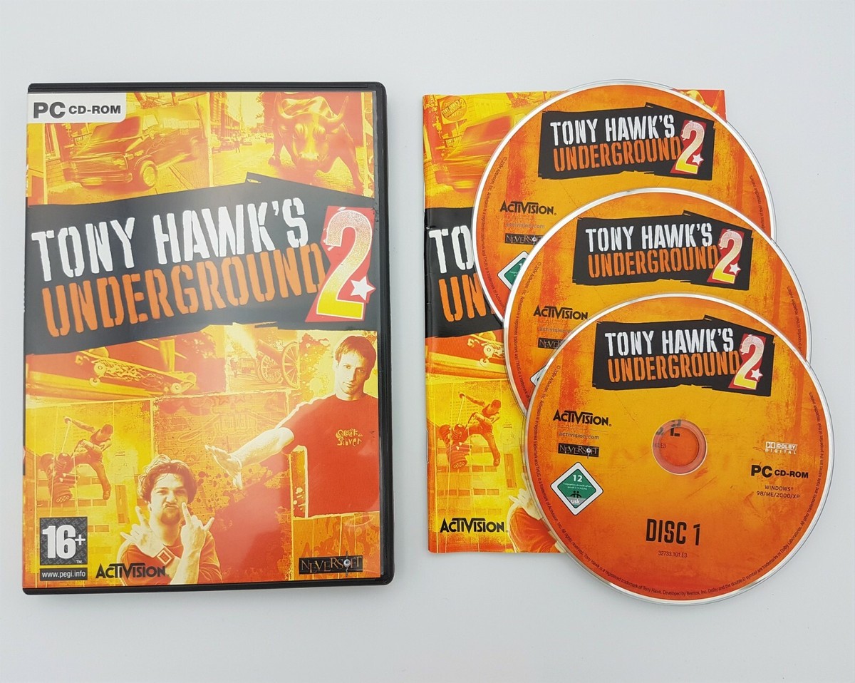 Tony Hawk's Underground 2 - PC CD-ROM - UK Version - RARE - Hawks