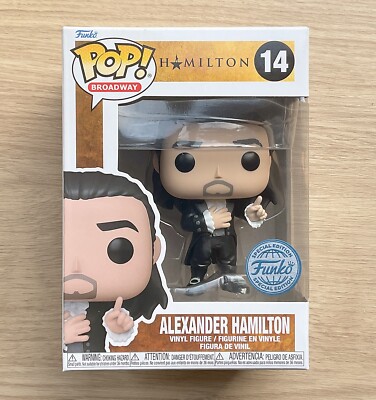 Funko Pop Broadway Alexander Hamilton Finale Black Coat #14 + Free Protector