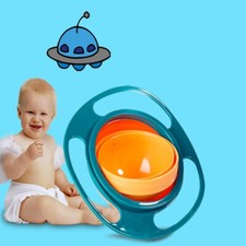 Baby Gyro Bowl Universal 360 Rotate Spill Proof Bow  Kids/Infant Feeding Plate