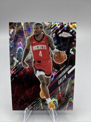 2025-26 Topps Chrome #GT-8 Jalen Green Go Time Wave Ray Refractor
