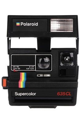 Polaroid Supercolor 635 CL 635-CL 635CL Instant Camera black
