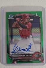 2025 Bowman - Chrome Prospect Auto Esmith Pineda #CPA-EP Green Refractor /99