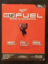 **NEW** Milwaukee 2562-20 M12 FUEL 12V 3/8" Stubby Impact Wrench(Bare Tool Only)