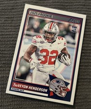 2025 Score Rookies #59 TreVeyon Henderson RC  - New England Patriots