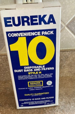 Eureka Vacuum Bage Size H 4 Bags + 4 Filters