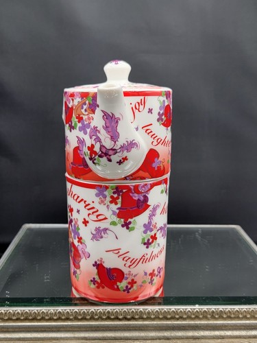 Paul Cardew TEA FOR ONE. Rosa Chintz. ROTER HUT GESELLSCHAFT. TOPF & TASSE - Bild 4 von 8