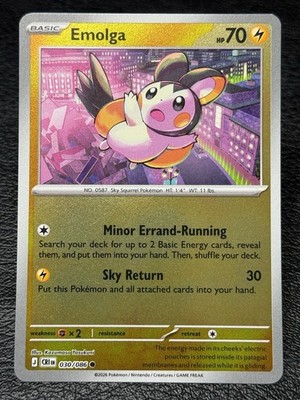 Emolga 030/086 - Reverse Holo - Pokémon TCG: Chaos Rising - English NM