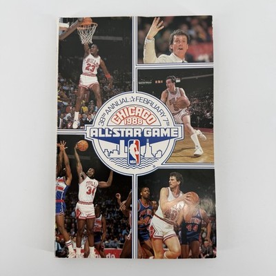 1987-88 Chicago Bulls Media Guide Yearbook NBA All-Star Game Chicago Jordan