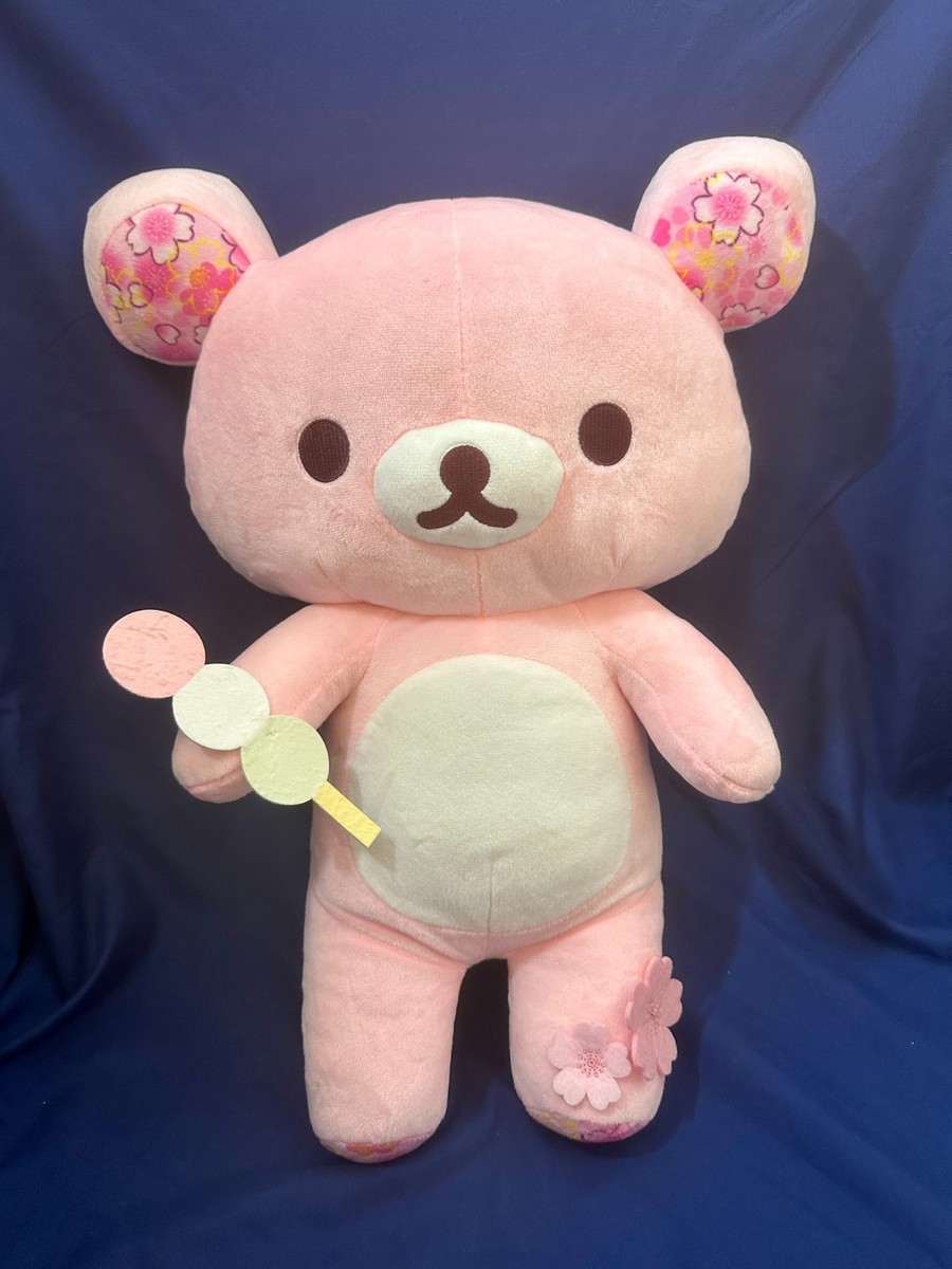 NEW San-X Sakura Rilakkuma Korilakkuma Pink Cherry Blossom Mochi