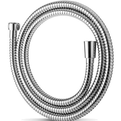 Duschschlauch Edelstahl 2,5m Hochdruck Brauseschlauch Chrom Knickschutz