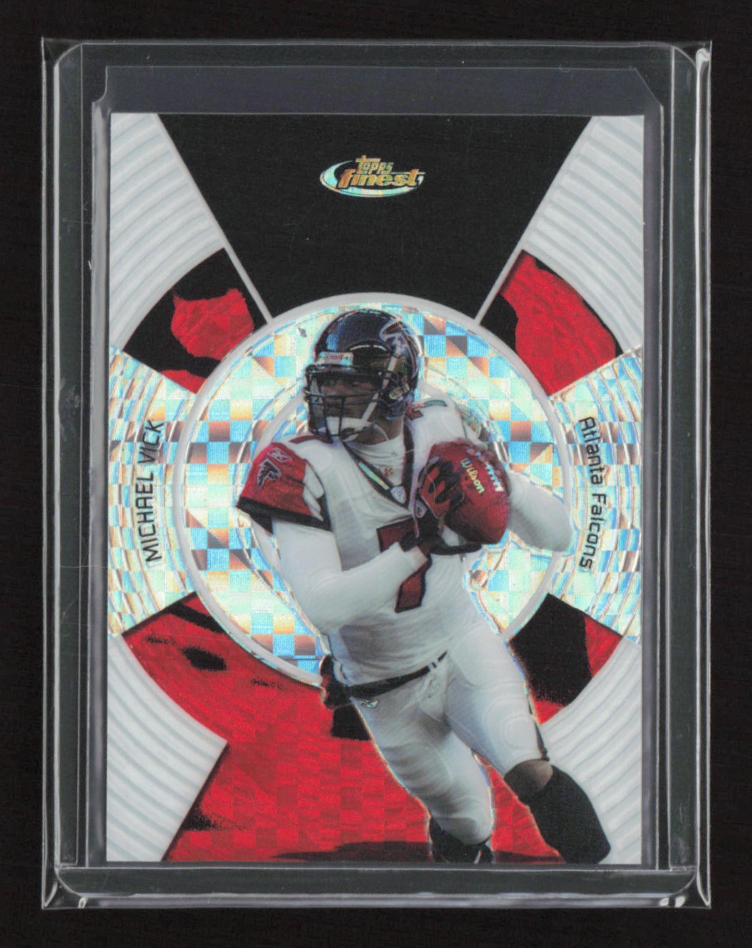Michael Vick #74 Football Cards 2005 Topps Finest trading card — raw and PSA graded price guide