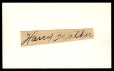 Harry Walker Cardinals Phillies Baseball Signed Index Card Auto *CA1763