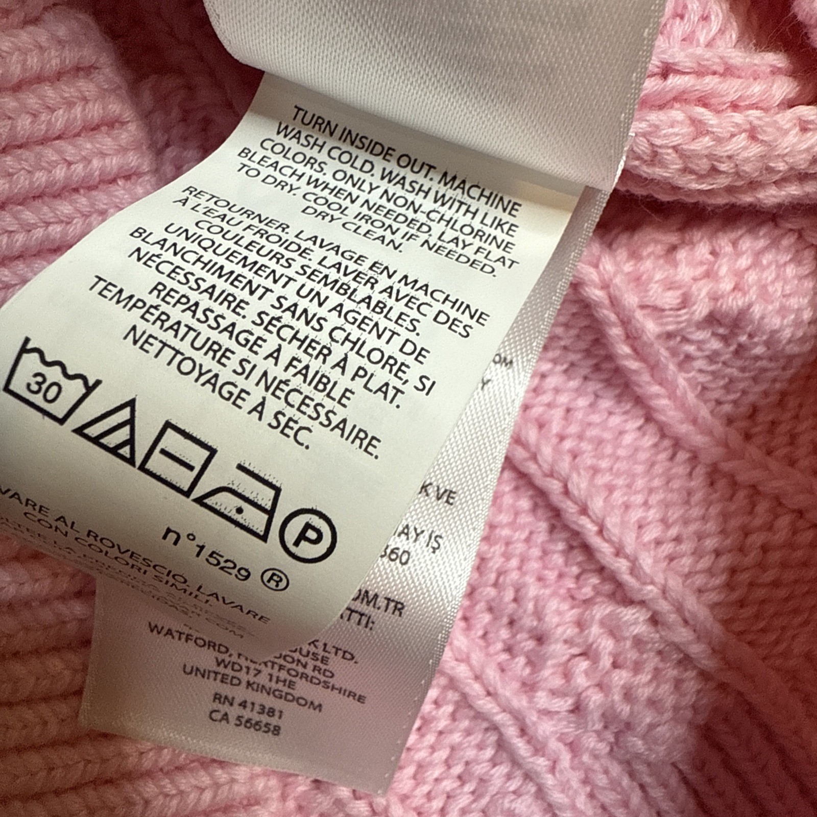 Polo Ralph Lauren Women’s Cable Knit Cotton Cardigan Sweater Pink Button Front