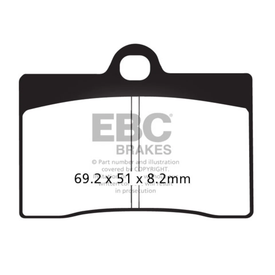 Pastillas de freno delanteras HH EBC para DUCATI 900 SS SUPERSPORT 1990-1998 Foto 2 de 4