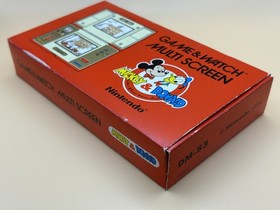 Nintendo Game & Watch MICKEY & DONALD DM-53 Multi Screen 1982 Mint In Box