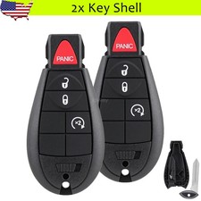 2 Replacement For 2008-2018 Dodge Ram 1500 2500 3500 Remote Key Fob Case Shell
