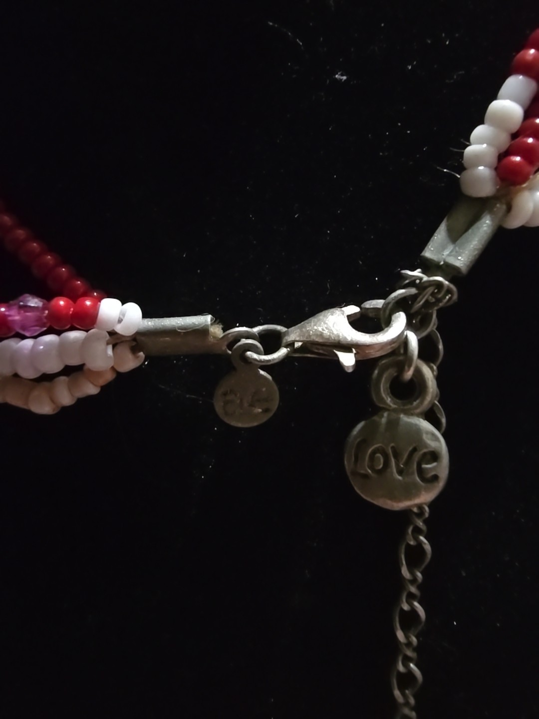 American Eagle Sterling Silver Multi Layer Bead N… - image 3