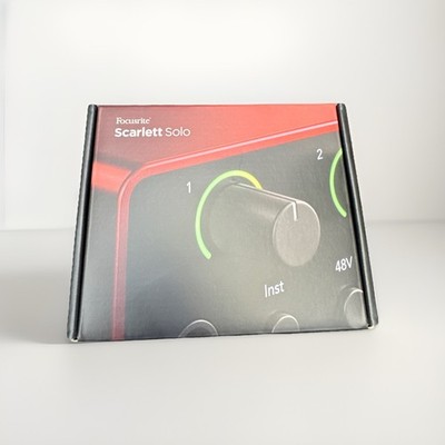 Focusrite Scarlett Solo 4th Gen USB Audio Interface