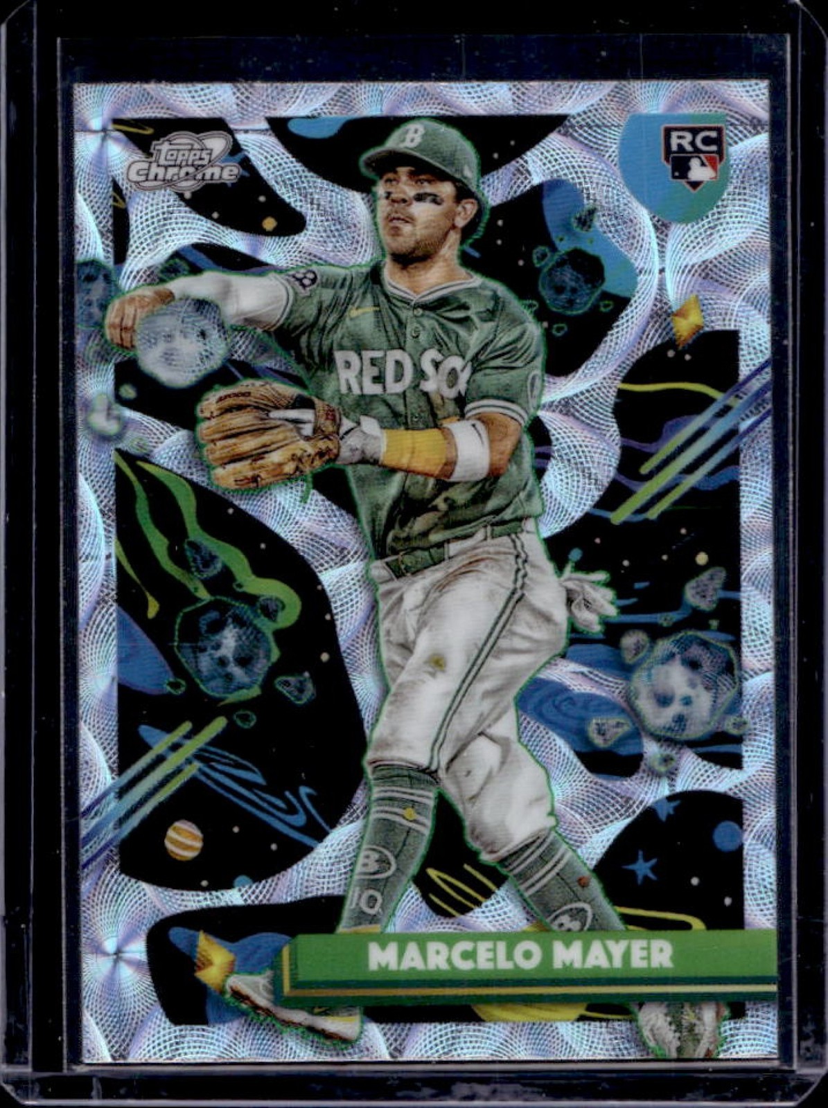 2025 Topps Cosmic Chrome Marcelo Mayer RC Nucleus Refractor #91 Red Sox