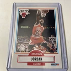 Fleer 1990-91 Michael Jordan #26 Chicago Bulls NBA Basketball CLEAN CARD!!!