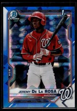 Jeremy De La Rosa 2021 Bowman Chrome Sapphire Edition A Card #BCP-25
