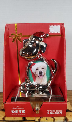 Hallmark Pets Dog Stocking Photo Holder With Picture Frame FILLED WITH LOVE