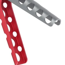 (Black And Red)Hot Pot Pan Bowl Gripper Clips Aluminum Alloy Anti Scalding