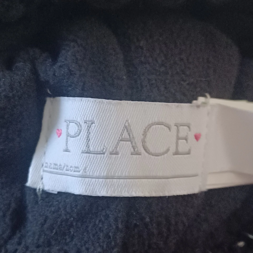 The Children's Place Girls Knit Beanie Hat Sequin Rainbow Heart LOVE (S/M 4–7) - Image 4 of 4