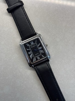 Tank Square Edelstahl Analog Quarz Dünn Luxus Dress Uhr