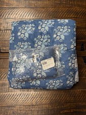 Pottery Barn - Regan Handcrafted Reversible W/ STD Sham Blue Quilt F/Q New 
