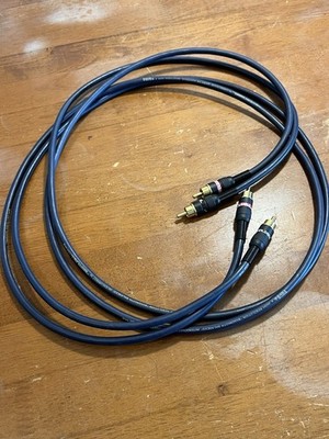 LOT of 2 Monster Cable Interlink 4 Hi Res Audio Video A/V Interconnect Cords 5 