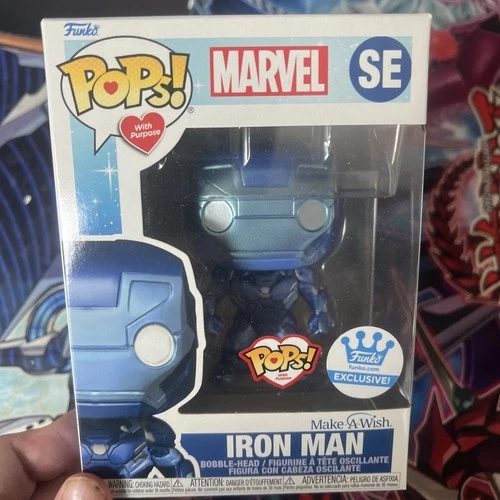 Funko Pop! Marvel - Iron Man SE (Metallic) - Funko (Exclusive) Make A Wish