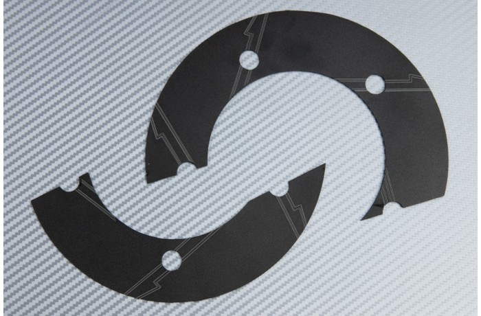Cache couronne noir en aluminium pour moto Kawasaki ZX6R 2009-2012 - 3
