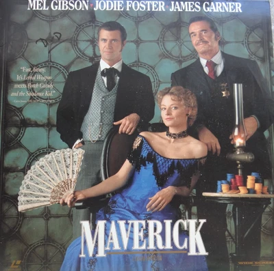 Maverick US Laser Disc LD Film Video CD Laserdisk Mel Gibson Englisch - Bild 1 von 4