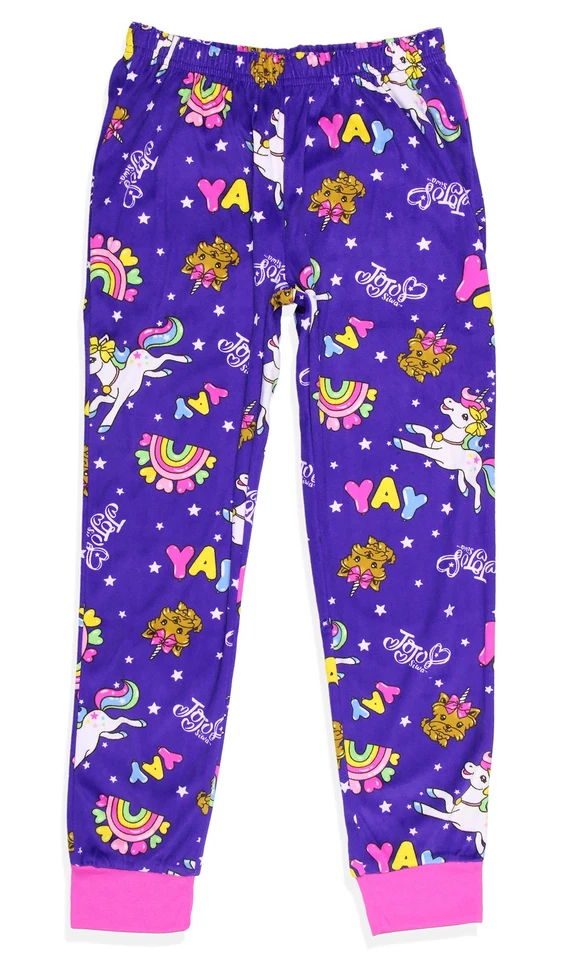 Conjunto de pijama de 2 piezas de camisa y pantalón solo para niñas JoJo Siwa Foto 4 de 4
