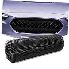 40" x 13" Universal Car Grill Mesh, Aluminum Mesh 4x8mm Rhombus 40"x13" - 1Pcs
