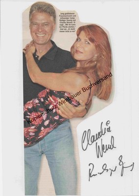 Original Autogramme Rüdiger Joswig & Claudia Wenzel /// Autograph signier 283889