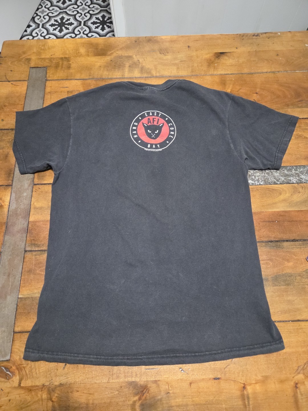 VTG 2001 AFI East Bay Hardcore T-Shirt Medium Hanes Cinder Block Double Sided image 4
